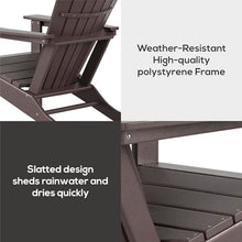 WestinTrends Dylan Outdoor Adirondack Chair (Set of 4), Navy Blue