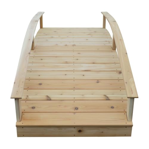 Keystone Amish Co. Cedar Japanese Garden Bridge, 3' x 8', Unfinished