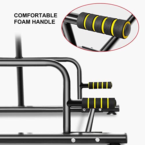 CSDM.AI Fitness Household Horizontal Bars Adjustable Height Pull Up & Dip Station