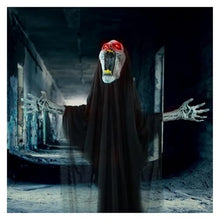 ASDJKL Holiday Decoration 70-in The Howling Reaper, Halloween Animatronic for Indoor or Covered Outdoor Halloween Decorations, Battery Operated Props Halloween Decorations
