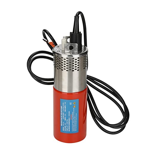 FIERRG Power Pumps Submersible Pump 24V 12L/min 120M Solar Brushless Motor Pump Outdoor Garden Deep Well Bilge Pump Pump Accessories (Size : 24V red)