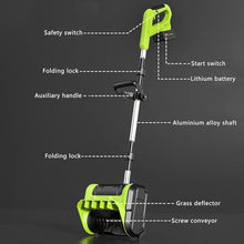 900W Cordless Snow Shovel, Electric Snow Blower, 60-90 Min Runtime, 3 Adjustable Snow Discharge Directions, for Driveway, Patio, Deck (10" Clearing Width),1 Battery