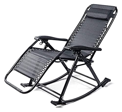 MHJKHG Rocking Chair Recliner Rocking for Balcony Garden Leisure Relax Chair Lazy Chair Lounge Chair Folding Chair Adult Interesting