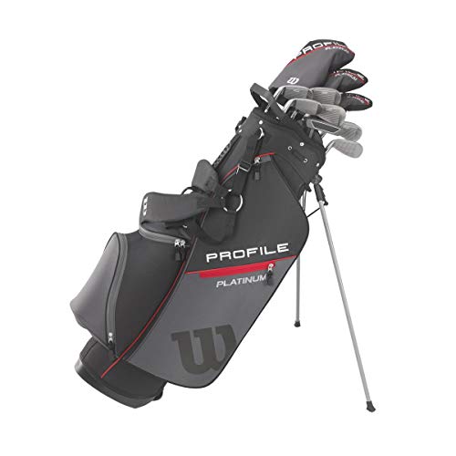 WILSON Golf Profile Platinum Package Set Men's Right Handed Tall Carry Grey/Black/Red