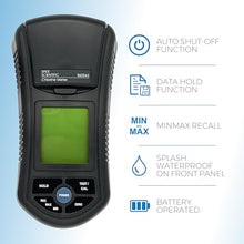 Sper Scientific Portable Digital Chlorine Meter 860043 w/Large LCD Display for Swimming Pools & Spas, Measure Free & Total Chlorine, Accurate & Handheld Water Chemical Testing Kit, Pool Water Tester