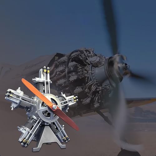 Moderock 5 Cylinder Radial Engine Model Kit Educational DIY Toy