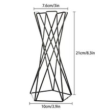 SIDUFHAOPKLL Flower Racks Rustic Tabletop Mount Hanging Irregular Geometric Iron Tillandsia Art Plants Holder Rack Black Containers Home Tool