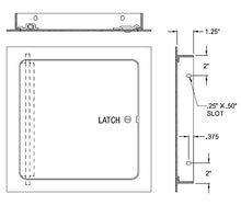 24" x 24" Universal Flush Premium Access Door with Flange - Stainless Steel - Acudor