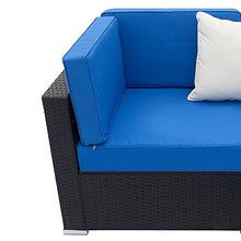 Patio Furniture Set Fully Equipped Weaving Rattan Sofa Set with 2pcs Corner Sofas & 2pcs Single Sofas - Woven Rattan