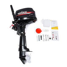 SABUIDDS 2-Stroke 6HP Outboard Motor Black