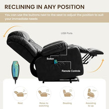 KTYUERGHK Power Lift Recliner Chair with Massage Heat & Infinite Position
