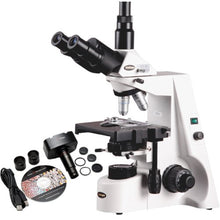 AmScope Digital Trinocular Compound Microscope 40X-2500X with 5MP Camera