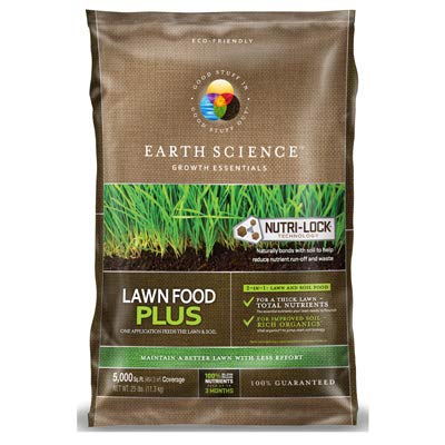 Earth Science Natural Fertilizer & Lawn Food Plus 20-Lbs. 5,000-Sq. Ft.