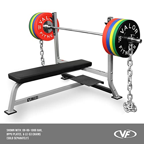 Valor Fitness Olympic Bench with Spotter Metallic Grey and Black