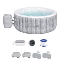 Bestway SaluSpa Fiji AirJet Inflatable Hot Tub with Spa Seat & Headrest Gray