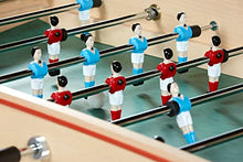 KETTLER René Pierre Competition Indoor Foosball Table Wood Grain