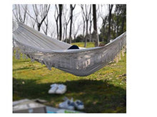 Indoor Lace Outdoor Double Hammock Cotton Hanging Chair Hammock Tassel Swing Seat Swing 240 x 150