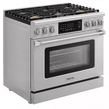 KOSTCH 36" Professional Propane Gas Range with Tilt Touch Control Panel, 6.2 cu ft True Convection Oven, 6 Burners Cooktop, Air Fry, Self-Clean (Stainless Steel)