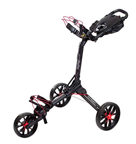 Bag Boy Nitron 3 Wheel Golf Push Cart Black/Red