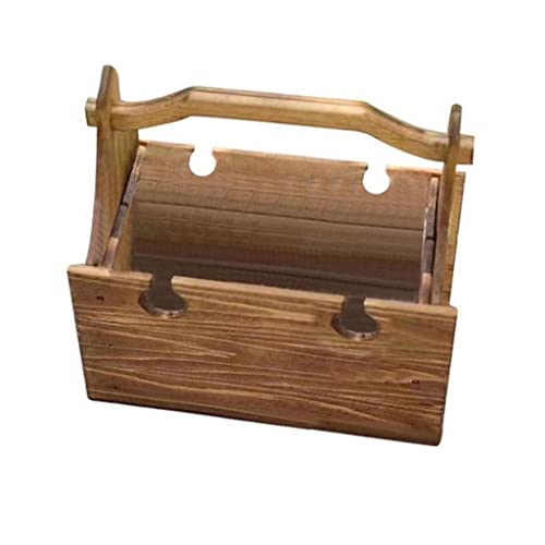 Folding Table Portable Outdoor Beach Camping Storage Tea Wine Glass Garden Picnic Basket Furniture Desk Holder (D Talla ?nica)