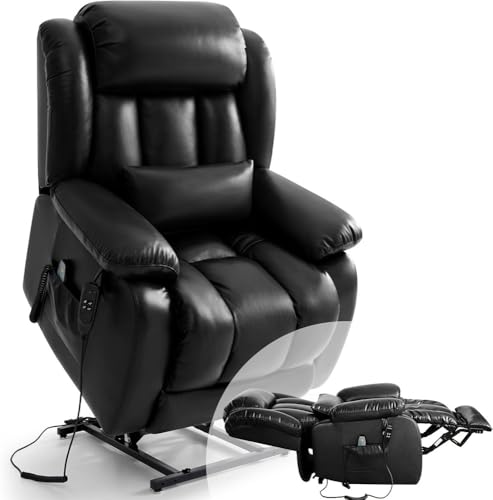 Dual Motor Power Lift Recliner with Massage Heating for Adults