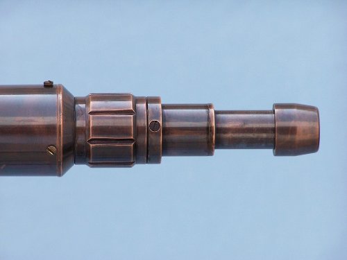 Handcrafted Nautical Decor Antique Copper Anchormaster Telescope 65" Copper