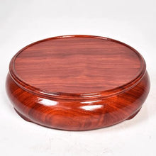QUANGJN Pcs Plants Saucers Round Vase Base Simple Style Flower Bonsai Ornament Base Solid Wood Stand Plant Pot Saucers,