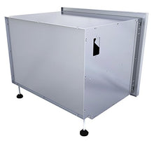 SUNSTONE DE-DDP30 Designer Series Raised Style Double Door Dry Storage Pantry, 30", Stainless Steel