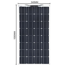Solar Panel Kit,Flexible Solar Panel 100W 18V Monocrystalline System Kit Battery Charger Maintainer, for RV Camper Boat Home Portable Ce (10pcs)