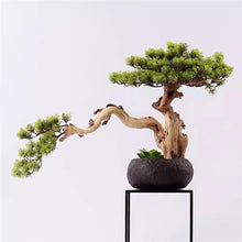YXIANG56Q Fake Plants Chinese Zen Simulation Tree Entrance Desk Soft Decorations Greenery Bonsai Tea Table Ornaments Bonsai Tree, yuqing2022