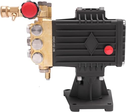High-Pressure Booster Pump with Brass Head,13 1000w,4000psi 4gpm,for Wall,Fence,Sidewalk,Vehicle,and Pipe Cleaning