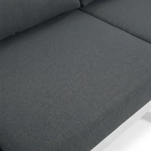 Outdoor Escape Gray Fabric Outdoor Patio Modular Sectional, Contemporary Design, Weather-Resistant Material, Ideal for Outdoor Living Spaces