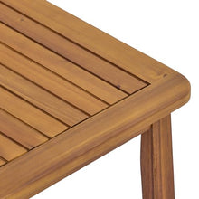 Merax 2-Piece Outdoor Loveseat & Coffee Table Set, Acacia Wood Frame with Weather-Resistant Cushions, Teak Finish Patio Seating for Backyard, Deck & Sunroom