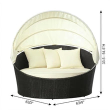Outdoor Escape Gray Outdoor Patio Daybed, Adjustable Backrest, Durable Frame, Comfortable Seating, Stylish Outdoor Living Accessory