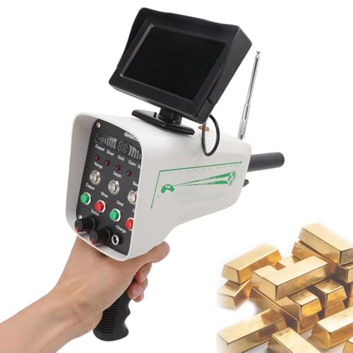 Underground Treasure Scanner, Professional Metal Scanner Detector with LCD Display Screen, 1000m Range & 30m Depth, High Sensitivity and Stability, for Copper, Silver, Gold Positioning