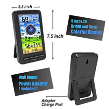 Weather Stations, Professional Digital WiFi Weather Station with Color Display,Outdoor Sensor
