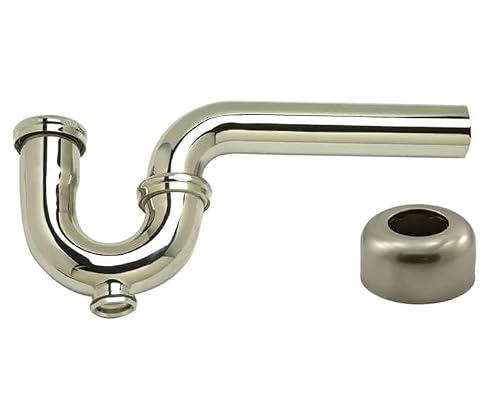 1-1/2" P-Trap - Traditional Style with Clean-Out Plug & High Box Flange