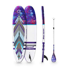 Pau Hana Surf Supply 10'0" Moonmist TPU Yoga Surf SUP Inflatable Stand Up Paddle Board Cosmic Feather