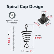 WAHHWF Spiral Rain Chain for Gutters, Stainless Steel Custom Length