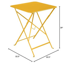 Fermob Bistro Table 22 in. x 22 in. - Honey Textured