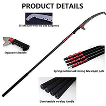 Telescopic Pole Saws Tree Pruners, Tree Trimmer with Adjustable Pole (18FT/24FT), Tree Pruner Pole Saw Manual Extendable Long Tree Pruner Extendable, Pole Pruning Saw,7.2m/24FT