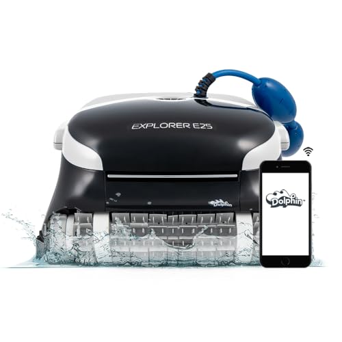 Dolphin Explorer E25 Wi-Fi Robotic Pool Vacuum Cleaner Black