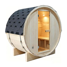 TaTalife Outdoor Barrel Steam Sauna, Backyard Wooden Sauna Room