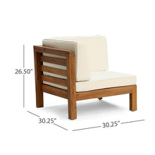 Christopher Knight Home Oana Love Seats Teak + Beige