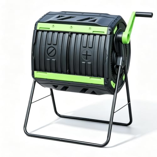Large Outdoor Compost Tumbler Barrel for Backyard Garden Soil