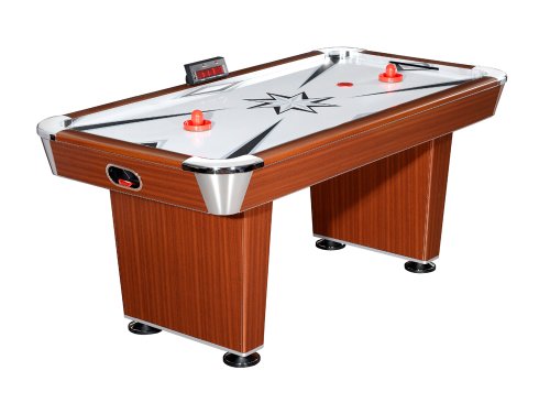 Blue Wave FamilyPoolFun Midtown 6' Air Hockey Table Cherry-Silver