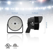 Xapolu 600W LED Stadium Light Outdoor 93000Lum (2500W Metal Halide Eqv.), 155Lm/W Dimmable 277-480V with 15°Beam Angle IP66 10KV Surge High Mast Flood Light for Sport Ballpark, ETL Listed