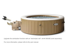 INTEX 28427EH PureSpa Bubble Massage Spa Set Outdoor Inflatable Portable Hot Tub, Includes Energy Efficient Spa Cover, Saltwater System Ready, 6 Person, 85in x 28in
