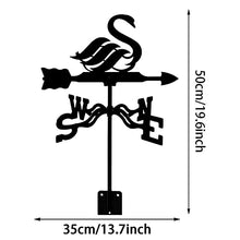 Weather Vane Stainless Steel Anti-Rust Weathervane Spray Paint Wind Vane Outdoor Sheds Yard Roof Barns Decoration Yard Indicating Wind Direction Measuring Tool B 35X50CM (E 35X50CM) (D 35X50CM)