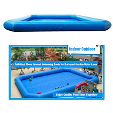 EQCOTWEA 26.2x26.2x2ft Oversized Inflatable Water Pool with 110V 800W Pump